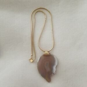 Accessocraft NYC Agate Necklace/Pendant